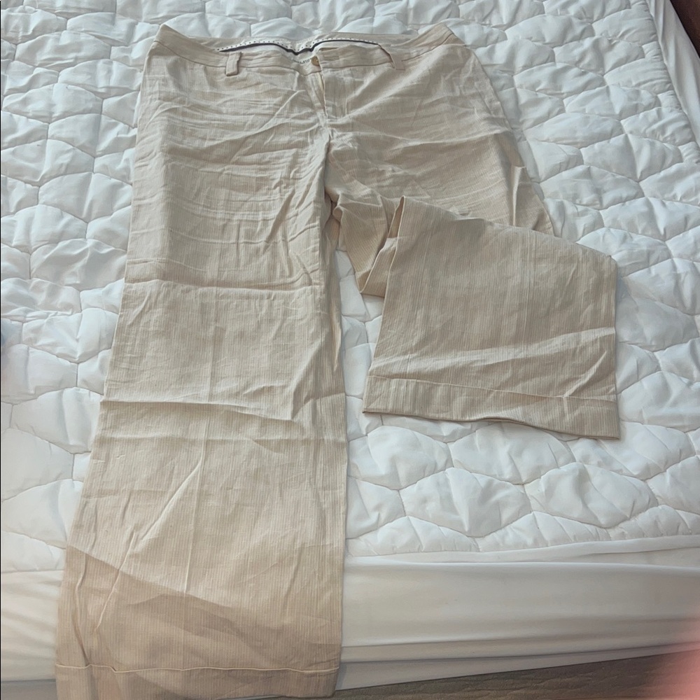 Size 14 - Beige Wide-Leg Pants